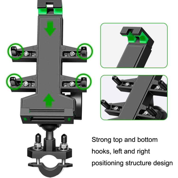 A02 Motorcycle Mobile Phone Navigation Bracket Car Riding Anti-shock Aluminum Alloy Rack