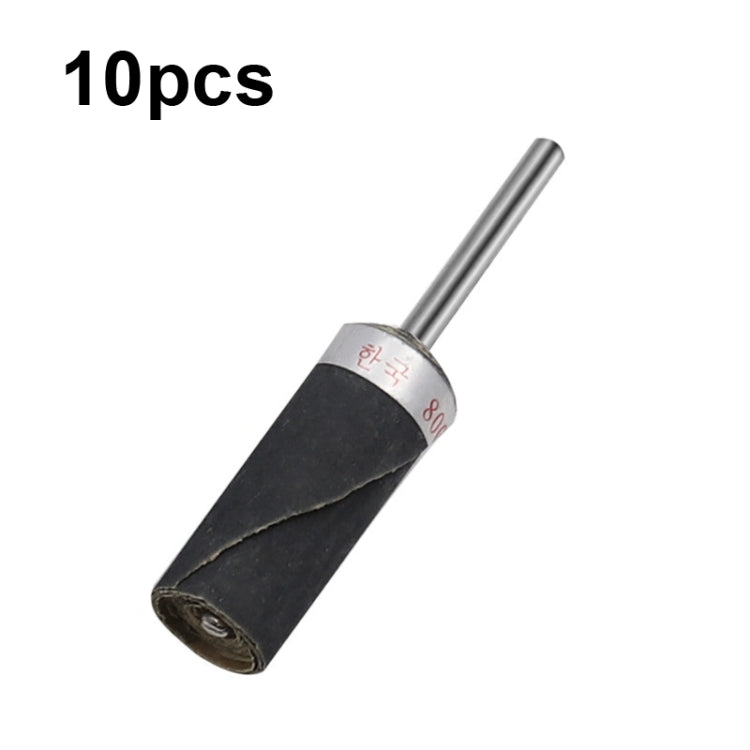 10pcs 3mm Handle Mirror Polishing Paper Stick, Mesh: