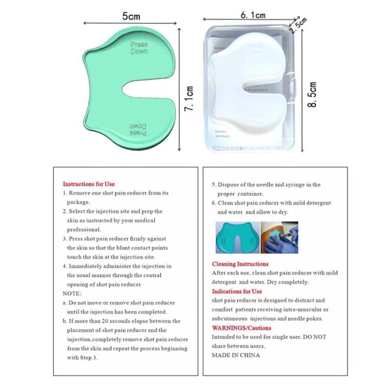 4pcs/set Injection Aid Tablet Press Firmly Can Relieve Pain Pain Blocker Device