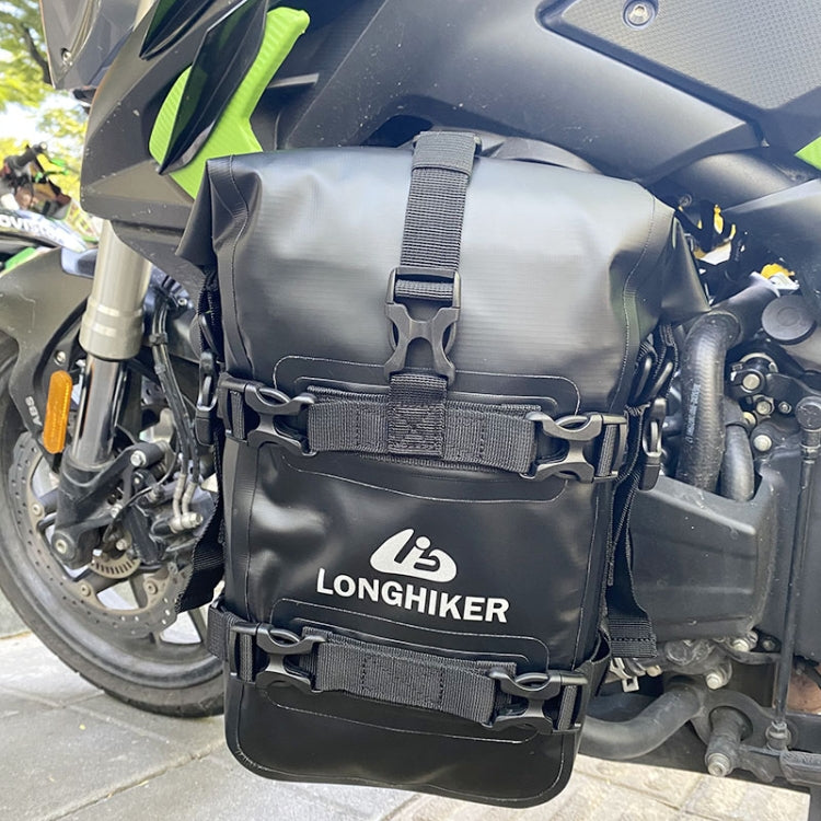 LONGHIKER Motorcycle Quick Release Waterproof Bumper Side Bag