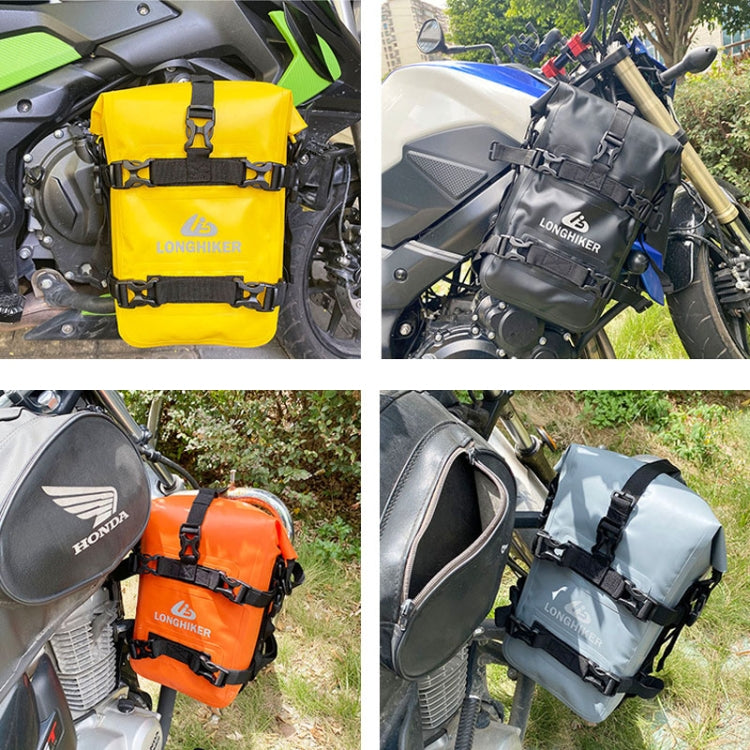 LONGHIKER Motorcycle Quick Release Waterproof Bumper Side Bag