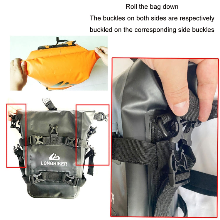 LONGHIKER Motorcycle Quick Release Waterproof Bumper Side Bag