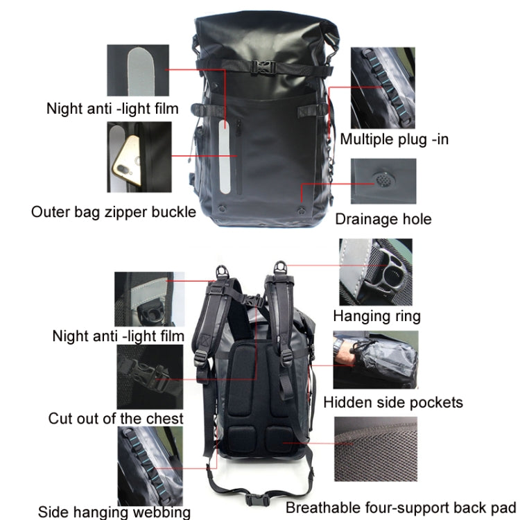 Waterproof Outdoor Diving Fins Bag Scuba Swimming Backpack
