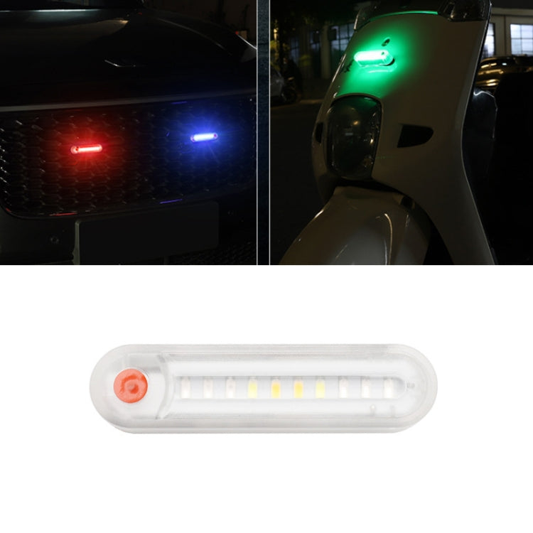 Motorcycle Electric Car Anti-Rear Collision Solar Strobe Warning Light