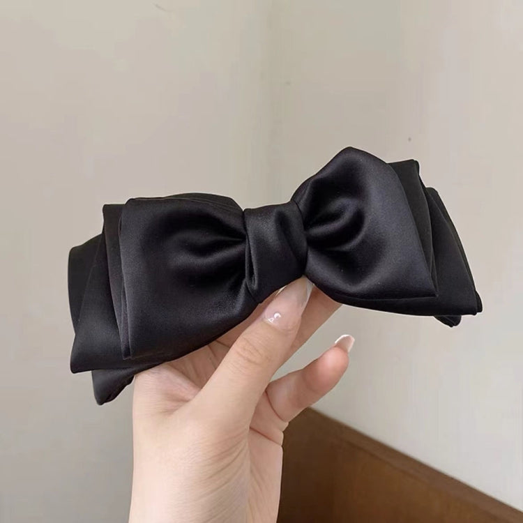 B640 Satin Bow Hair Accessory Sweet Ponytail Hair Clip
