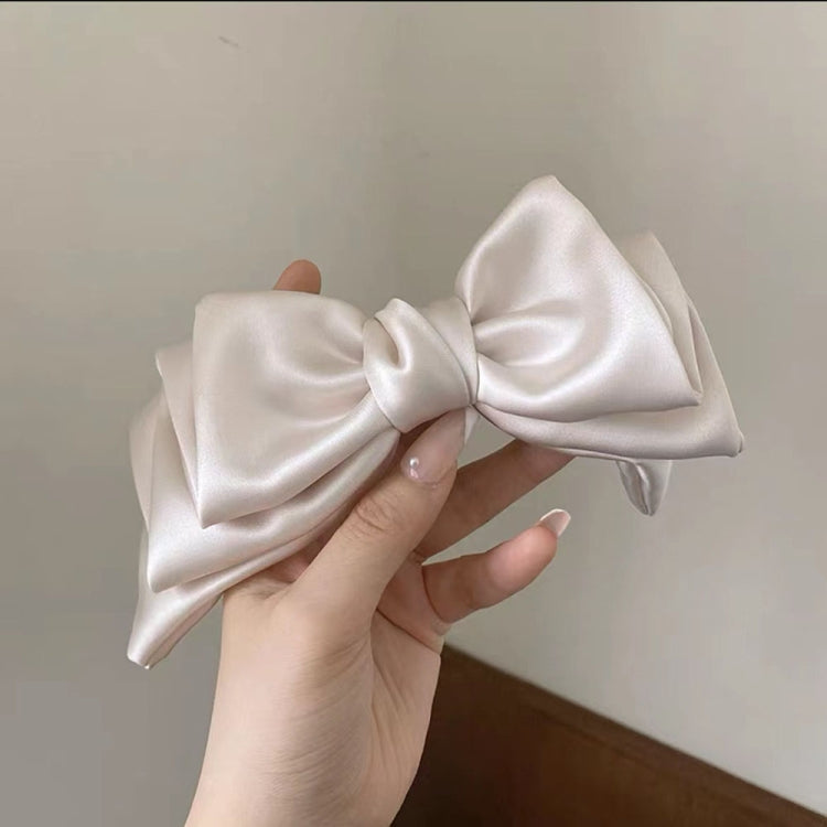 B640 Satin Bow Hair Accessory Sweet Ponytail Hair Clip