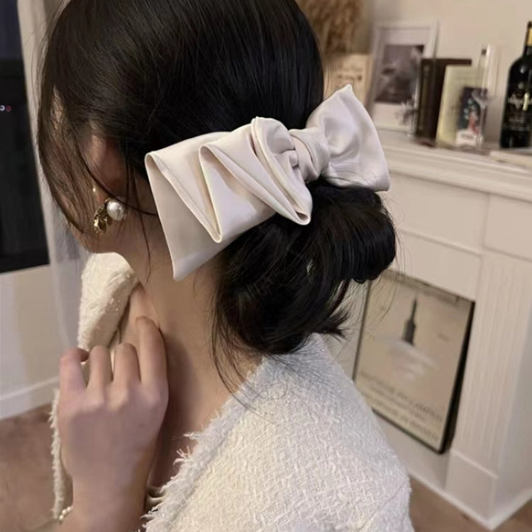B640 Satin Bow Hair Accessory Sweet Ponytail Hair Clip