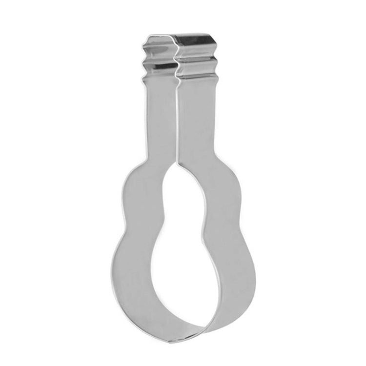 5pcs Guitar Shape Baking Biscuit Mold Stainless Steel Fondant Mousse Circle