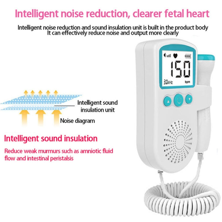 B3 Home Doppler Ultrasound Handheld Fetal Heart Pregnant Women Fetal Heart Monitor