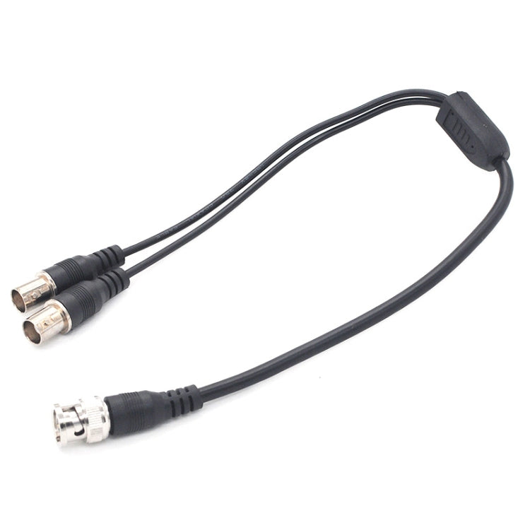 SZ015 BNC Male To 2xFemal Communication Cables VCR Coaxial Video Cable, Cable Length:0.42m