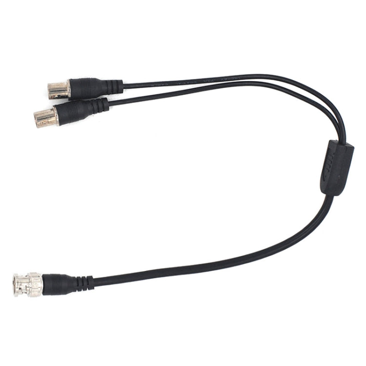 SZ015 BNC Male To 2xFemal Communication Cables VCR Coaxial Video Cable, Cable Length:0.42m