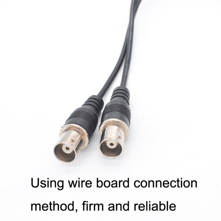 SZ015 BNC Male To 2xFemal Communication Cables VCR Coaxial Video Cable, Cable Length:0.42m