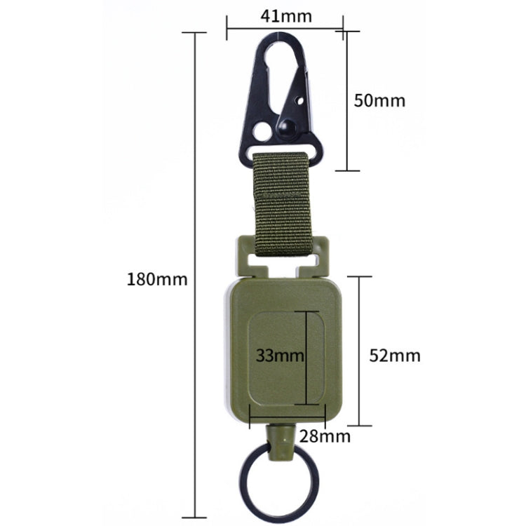 Outdoor Fishing Telescopic Steel Wire High-strength Easy-pull Olecranon Buckle