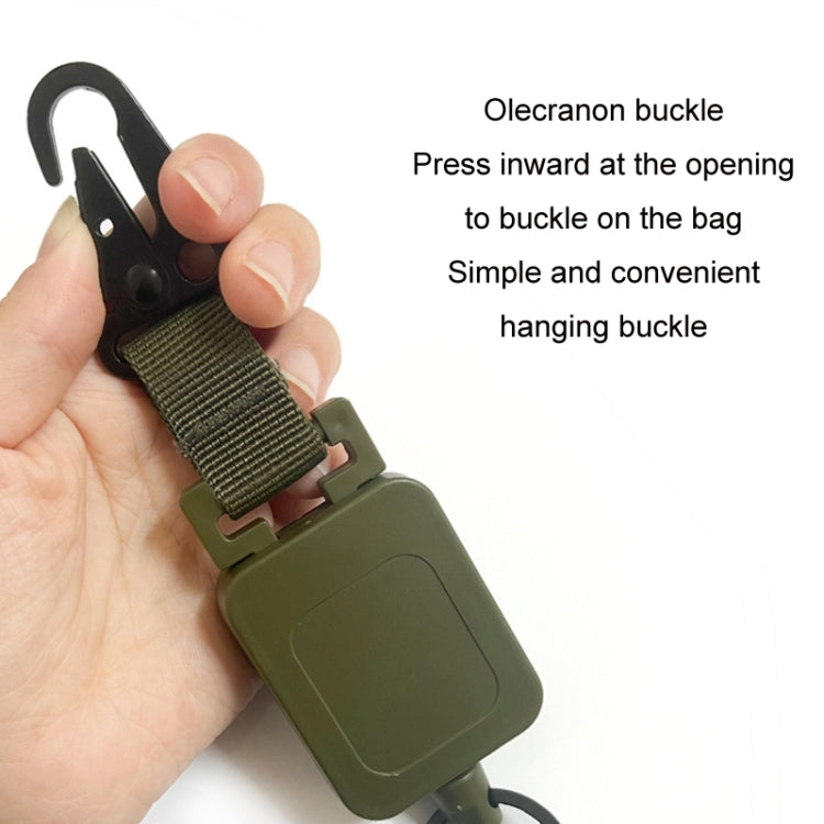 Outdoor Fishing Telescopic Steel Wire High-strength Easy-pull Olecranon Buckle