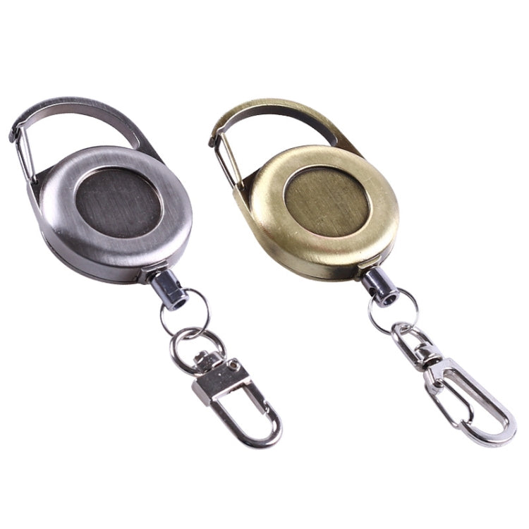 Outdoor Mountaineering Metal Easy-to-pull Retractable Key Chain