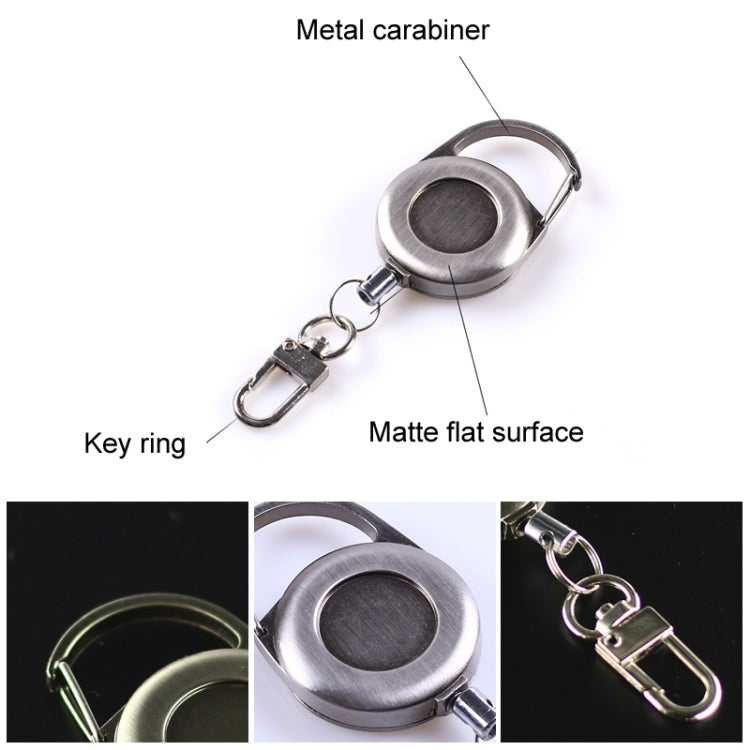 Outdoor Mountaineering Metal Easy-to-pull Retractable Key Chain