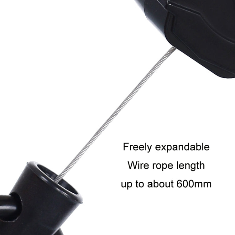 Telescopic High Resilience Steel Wire Rope Metal Anti-theft Buckle