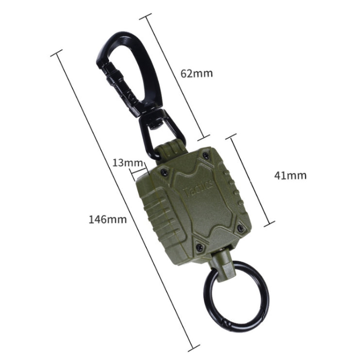 Outdoor Fishing Zinc Alloy Retractable Metal Hanging Buckle