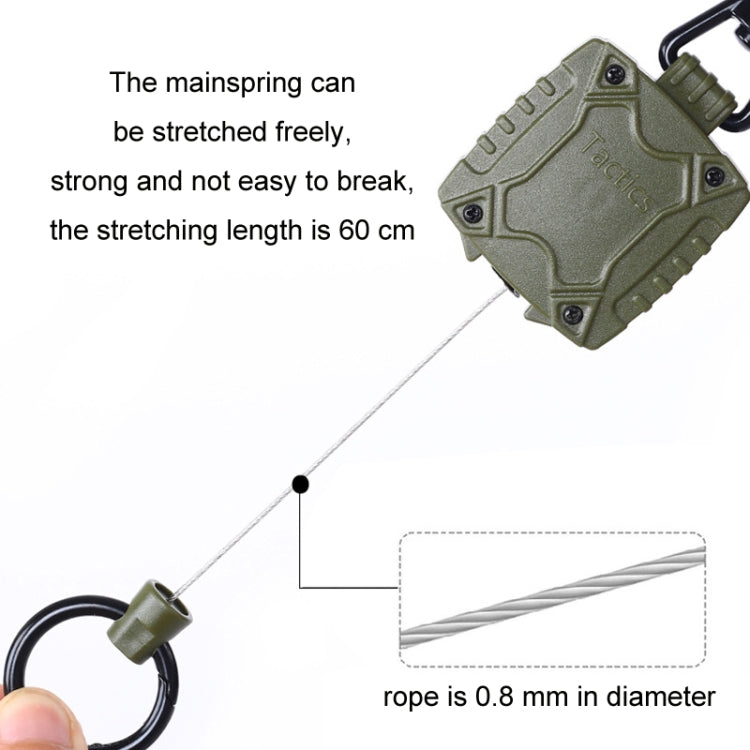 Outdoor Fishing Zinc Alloy Retractable Metal Hanging Buckle