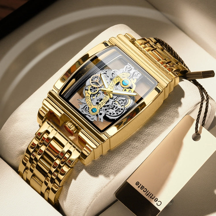 BINBOND B5011 Gear Hollow Outdoor Waterproof Luminous Men Business Watches