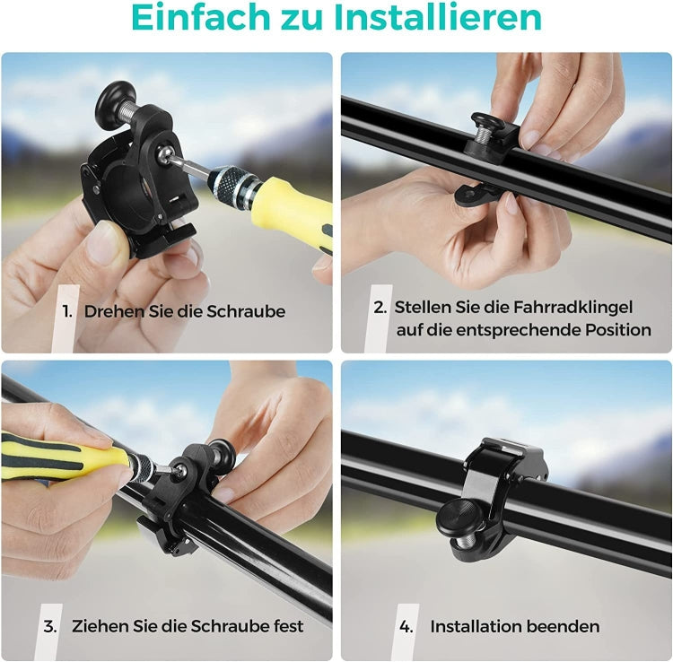 100dB Aluminium Alloy Mini Bicycle Bell Bicycle Horn for 22-24 mm Handlebar