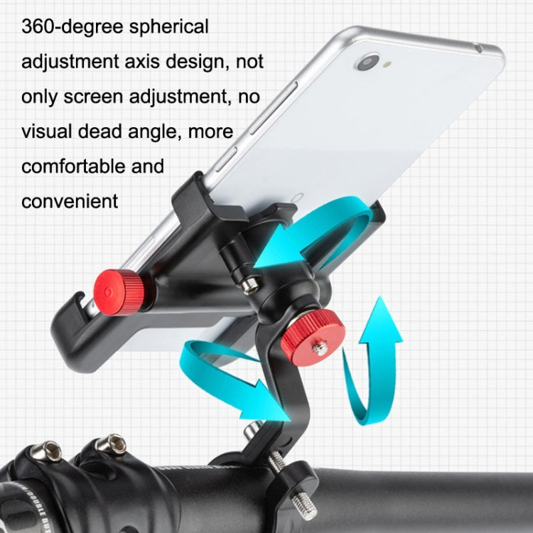 PROMEND SJJ-297 Aluminum Alloy Rotation Adjustable Bicycle Mobile Phone Bracket