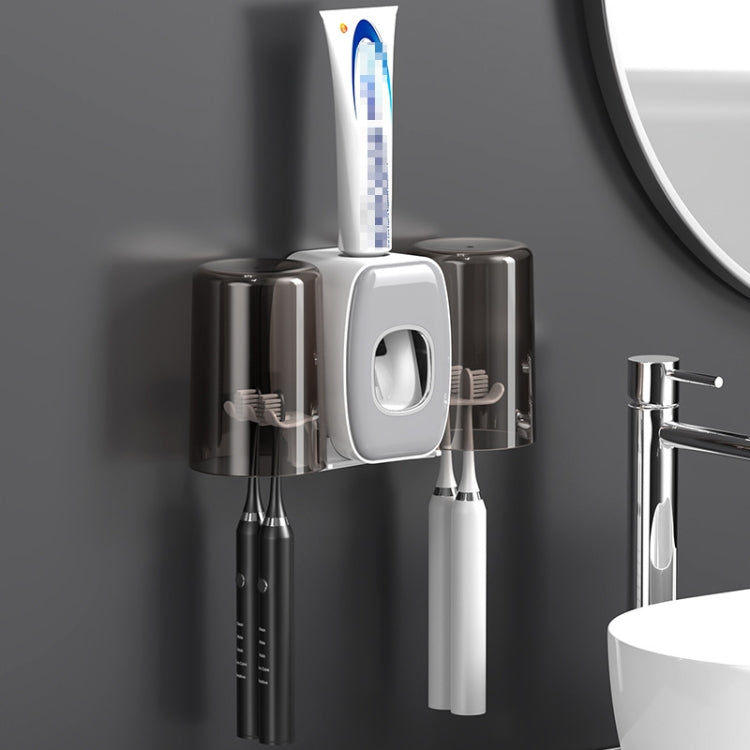 Couple Wall Mounted Toothbrush Holder Automatic Squeeze Toothpaste Device,Spec: