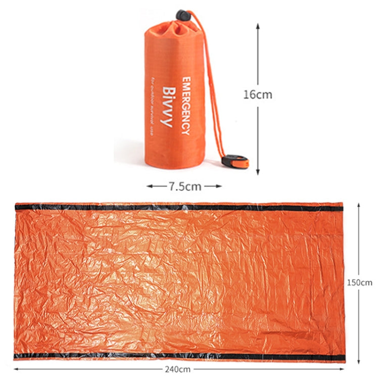 Portable Aluminum Film Outdoor Emergency Warming Triangular Tent