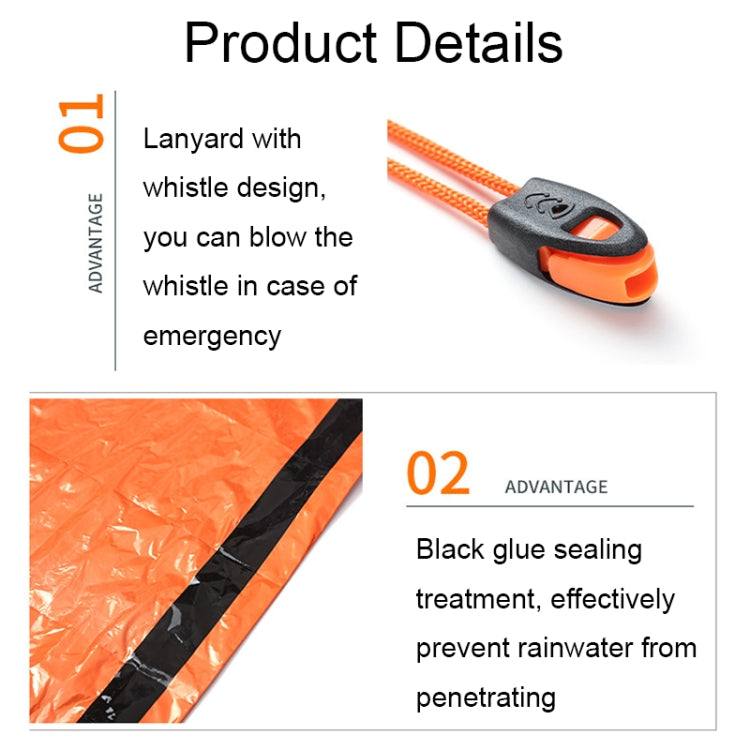 Portable Aluminum Film Outdoor Emergency Warming Triangular Tent