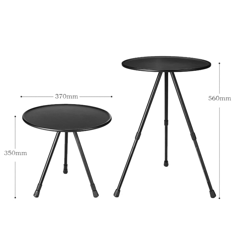 Outdoor Aluminum Alloy Folding Small Round Table Portable Liftable Camping Table