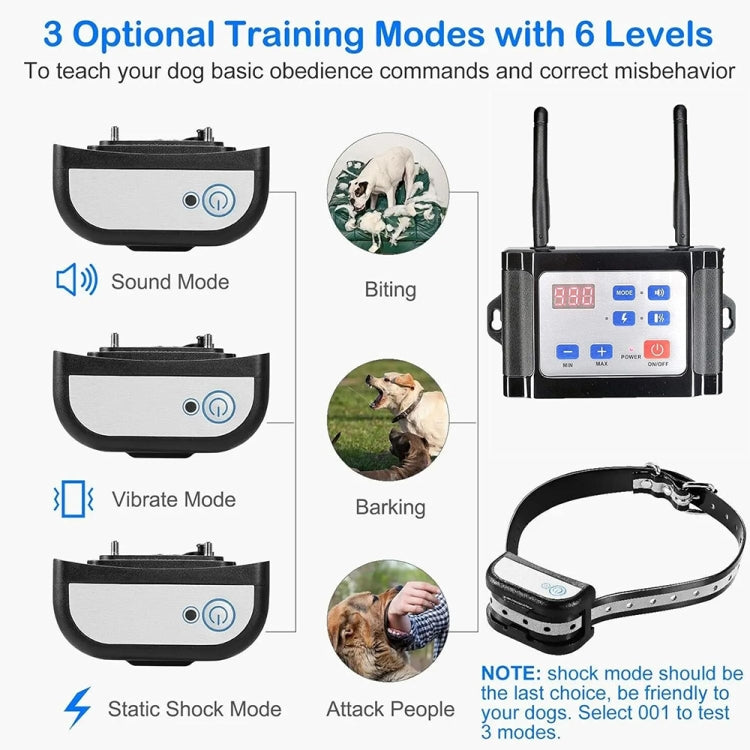 Outdoor Wireless Electronic Pet Fence Night Reflective Collar, Specification: