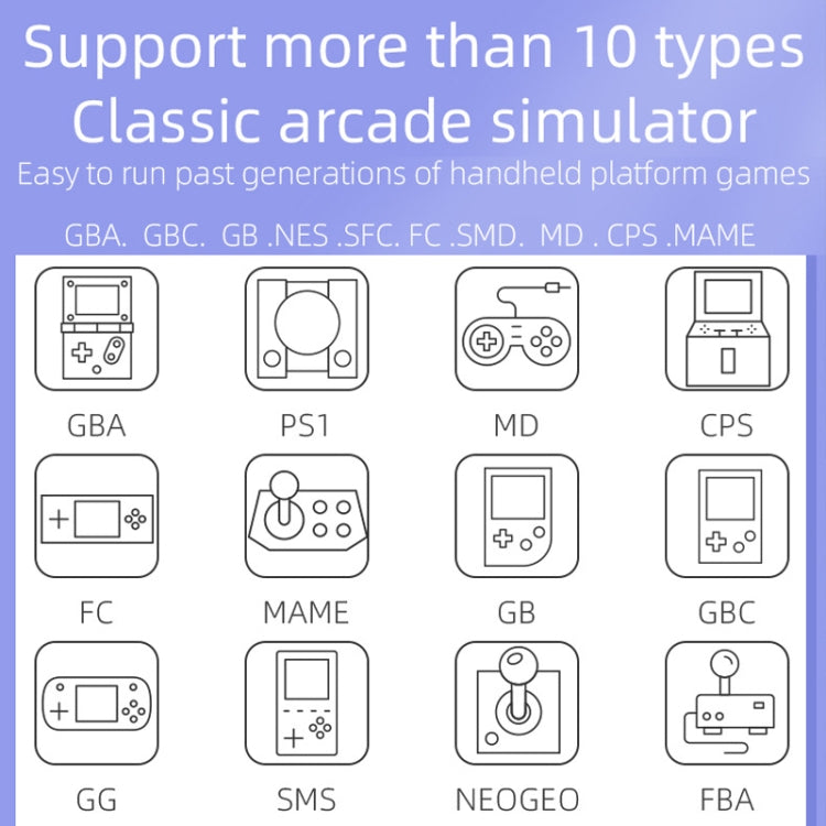 RG3000 Handheld Game Console Support Double Handle Mini Game Console