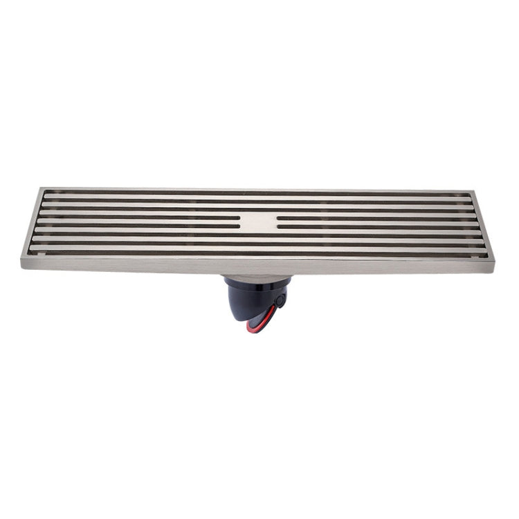 8x30cm Extended Full Copper Strip Floor Drain, Style: