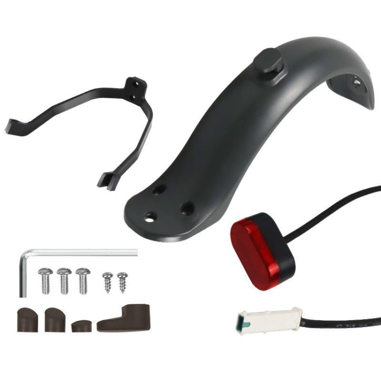 For Xiaomi M365 Electric Scooter Accessories, Fender+Bracket+Taillight