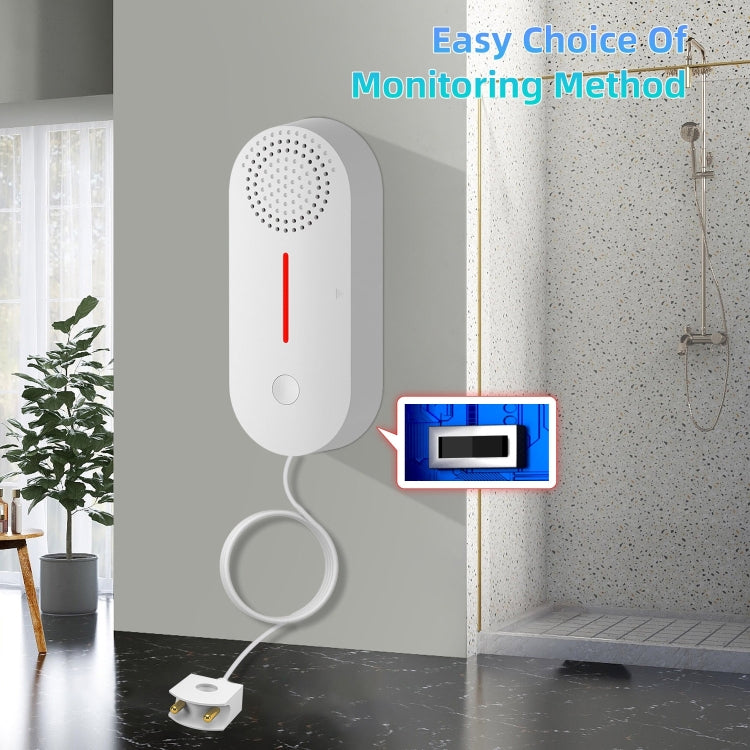 Tuya WIFI Sound and Light Water Immersion Alarm Leak Sensor Overflow Alarm Detector