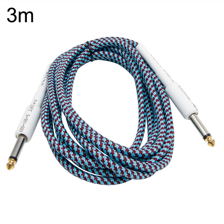 JT001 Male To Male 6.35mm Audio Cable Noise Reduction Folk Bass Instrument Cable, Length: