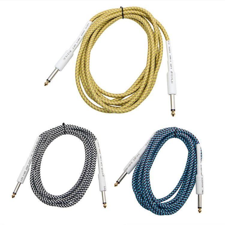 JT001 Male To Male 6.35mm Audio Cable Noise Reduction Folk Bass Instrument Cable, Length:
