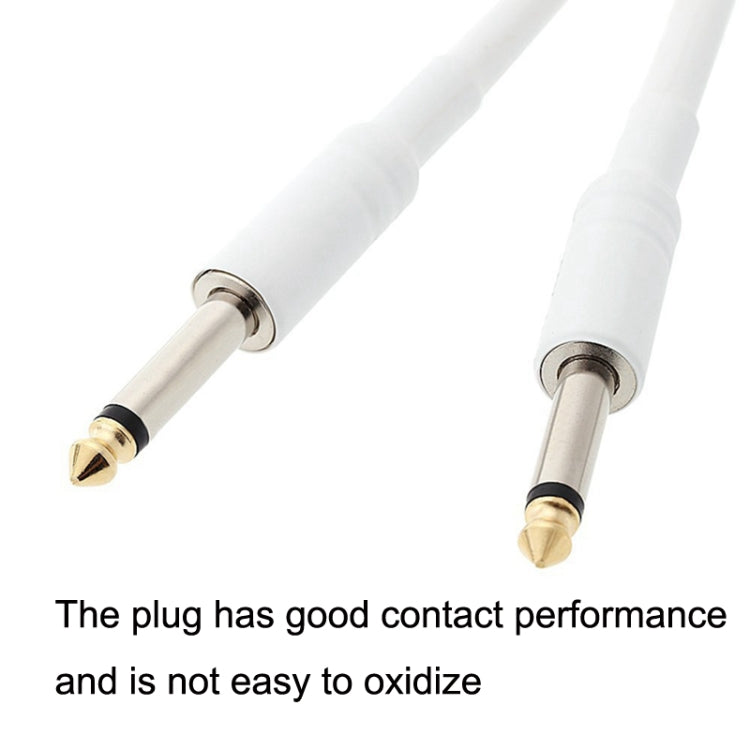JT001 Male To Male 6.35mm Audio Cable Noise Reduction Folk Bass Instrument Cable, Length: