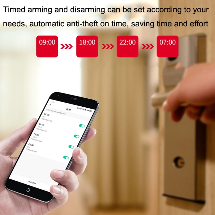 Tuya WiFi Sound And Light Door Magnetic Doors Windows Alarm Scene Linkage APP Reminder