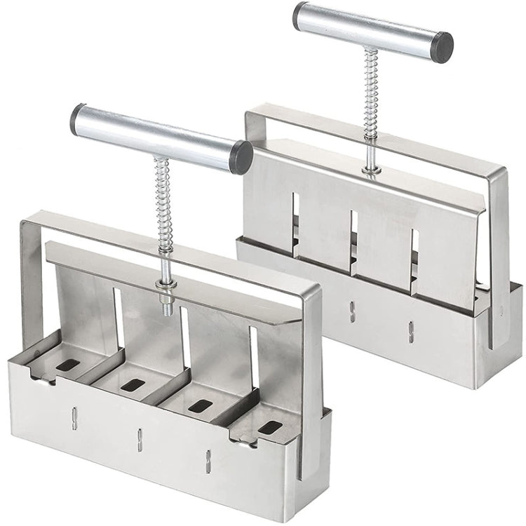 Handheld Seedling Soil Blocker Makes Four 2 by 2 Inches Soil Blocks for Garden Prep