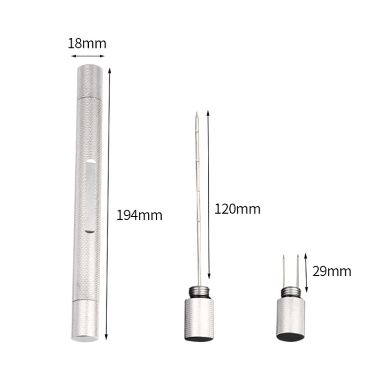 Lightweight With Serrated Cigar Needle Dredger Drilled Smoke Vent