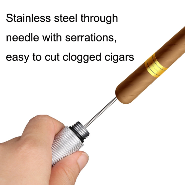 Lightweight With Serrated Cigar Needle Dredger Drilled Smoke Vent