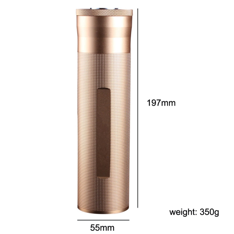 Metal Humidor Cigar Tube Humidifier Storage Bin Humidity Display