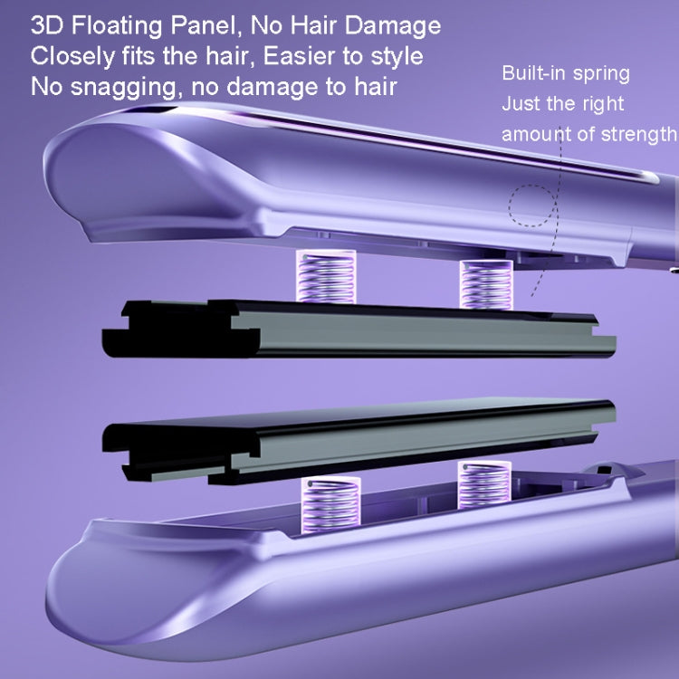 LTBEAR Negative Ion Straightening Curling Hair Wet and Dry Clipper Anti Hot Curling Iron, CN Plug