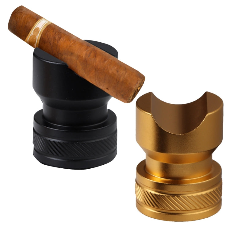 Metal Portable Cigar Holder Large Diameter Smoke Slot Non-slip Bottom