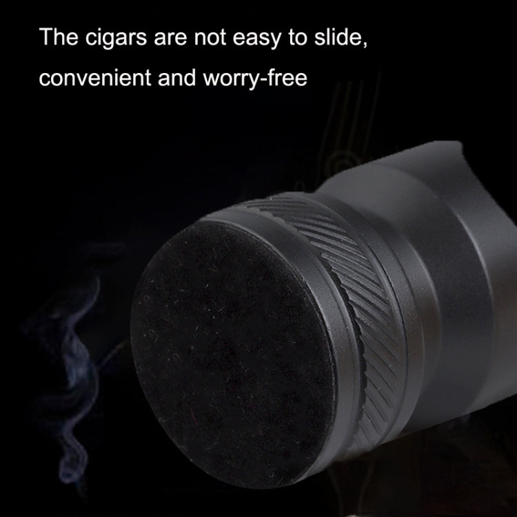 Metal Portable Cigar Holder Large Diameter Smoke Slot Non-slip Bottom