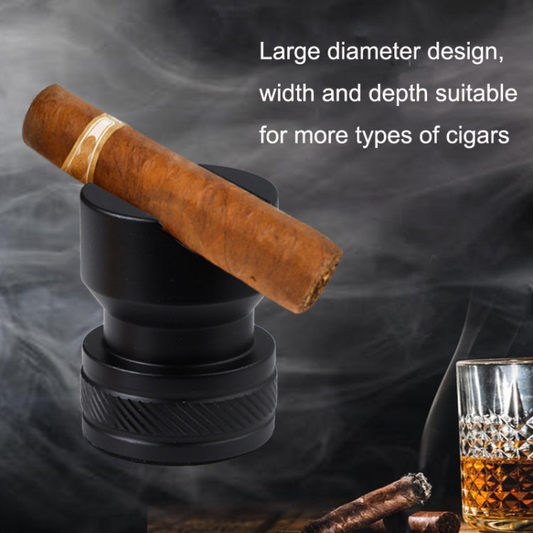 Metal Portable Cigar Holder Large Diameter Smoke Slot Non-slip Bottom