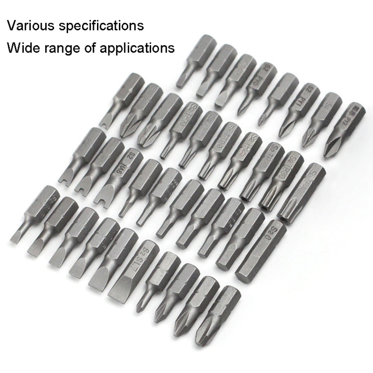10pcs Electric Screwdriver Short Batch Head Strong Magnetic Driver Head