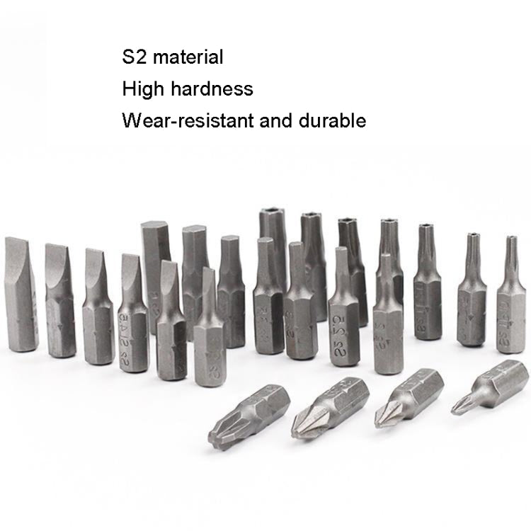 10pcs Electric Screwdriver Short Batch Head Strong Magnetic Driver Head