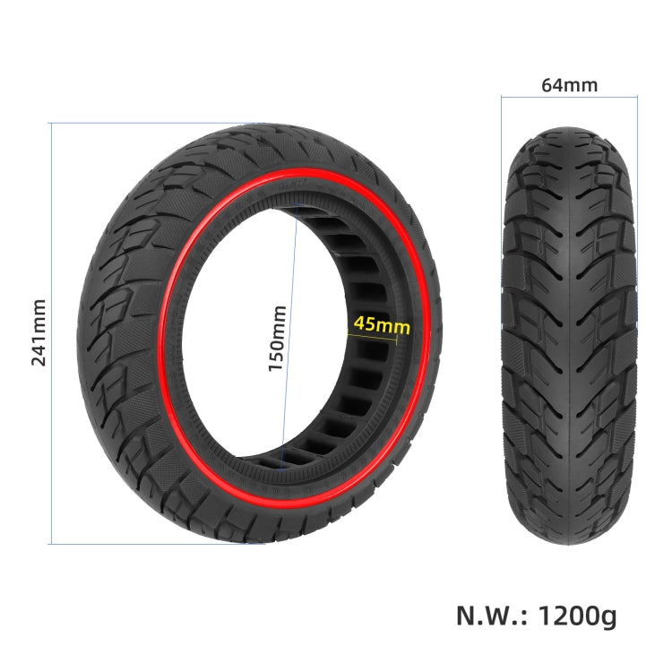 For Ninebot Max G30 10 X 2.5 Inch  (60/70-6.5) Scooter Solid Rubber Tire